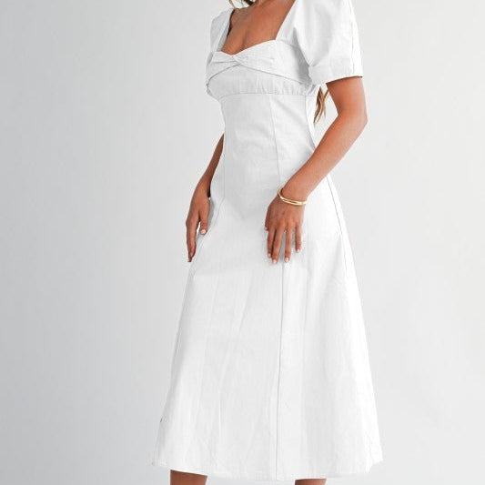 The Golden Holiday Midi Dress - Bonitafashionrd