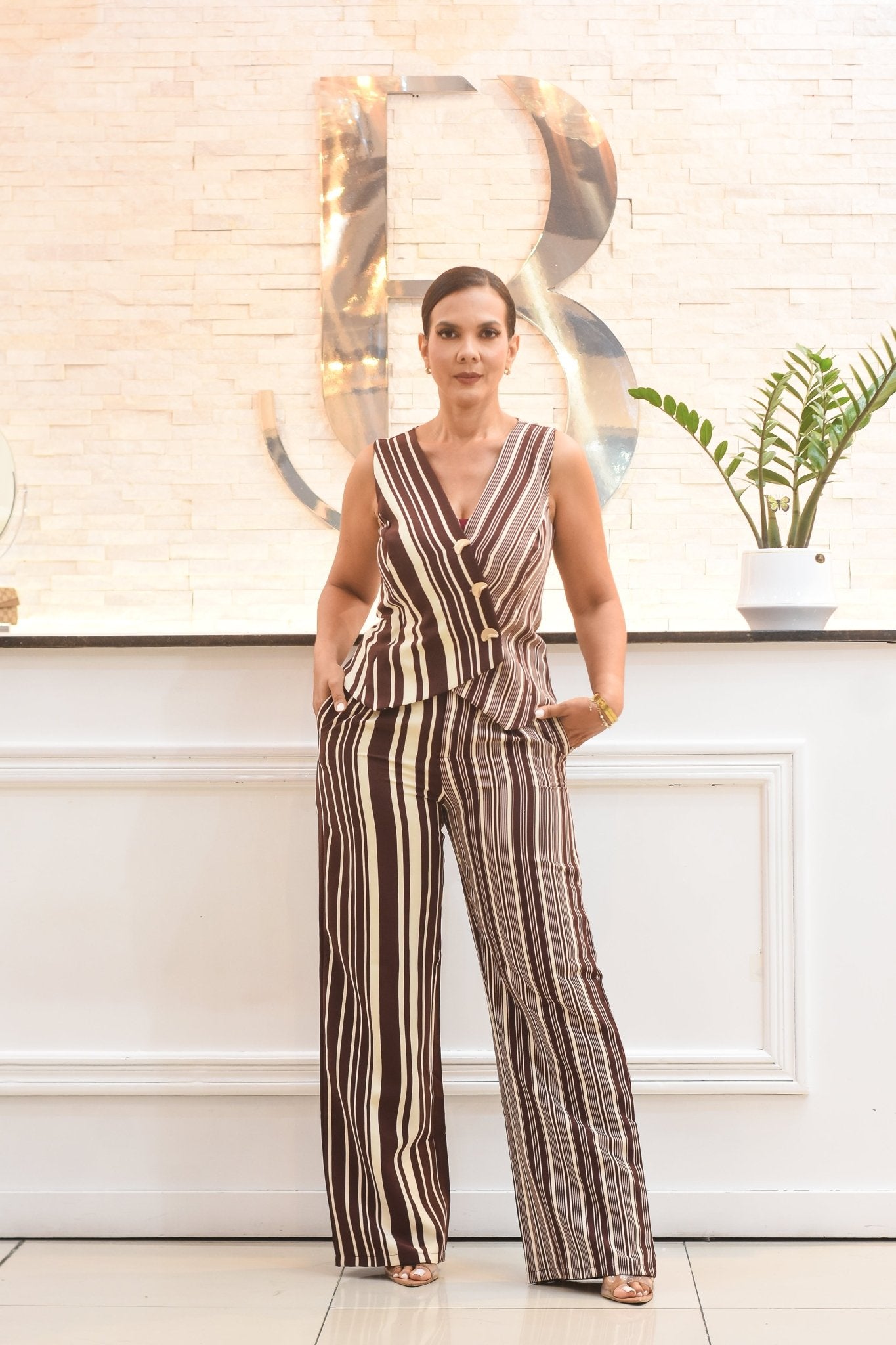 Just The Best Set Pants Stripes - Bonitafashionrd