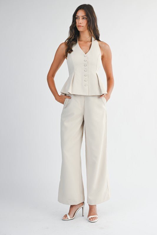 The Golden Holiday Pants Set - Bonitafashionrd