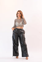Best Leather Cargo Pant - Bonitafashionrd