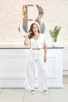 pants and top set flower - Bonitafashionrd Set