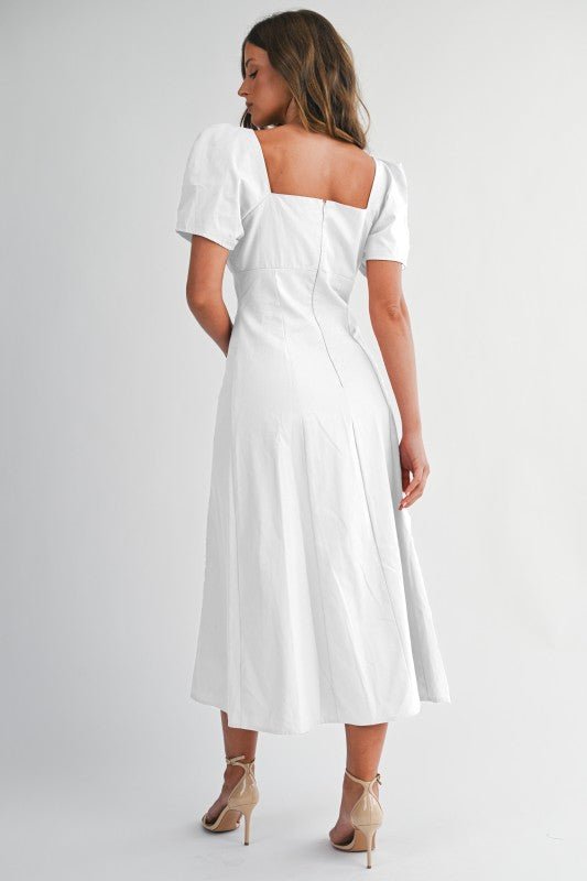 The Golden Holiday Midi Dress - Bonitafashionrd