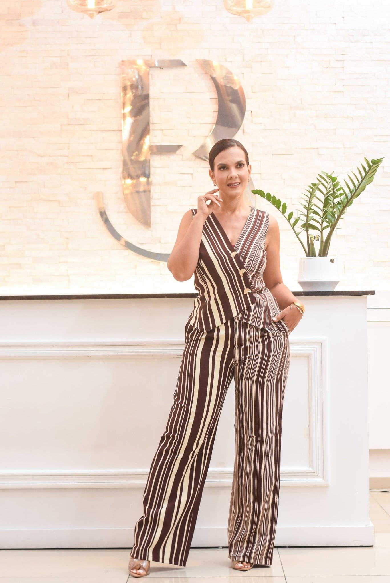 Just The Best Set Pants Stripes - Bonitafashionrd