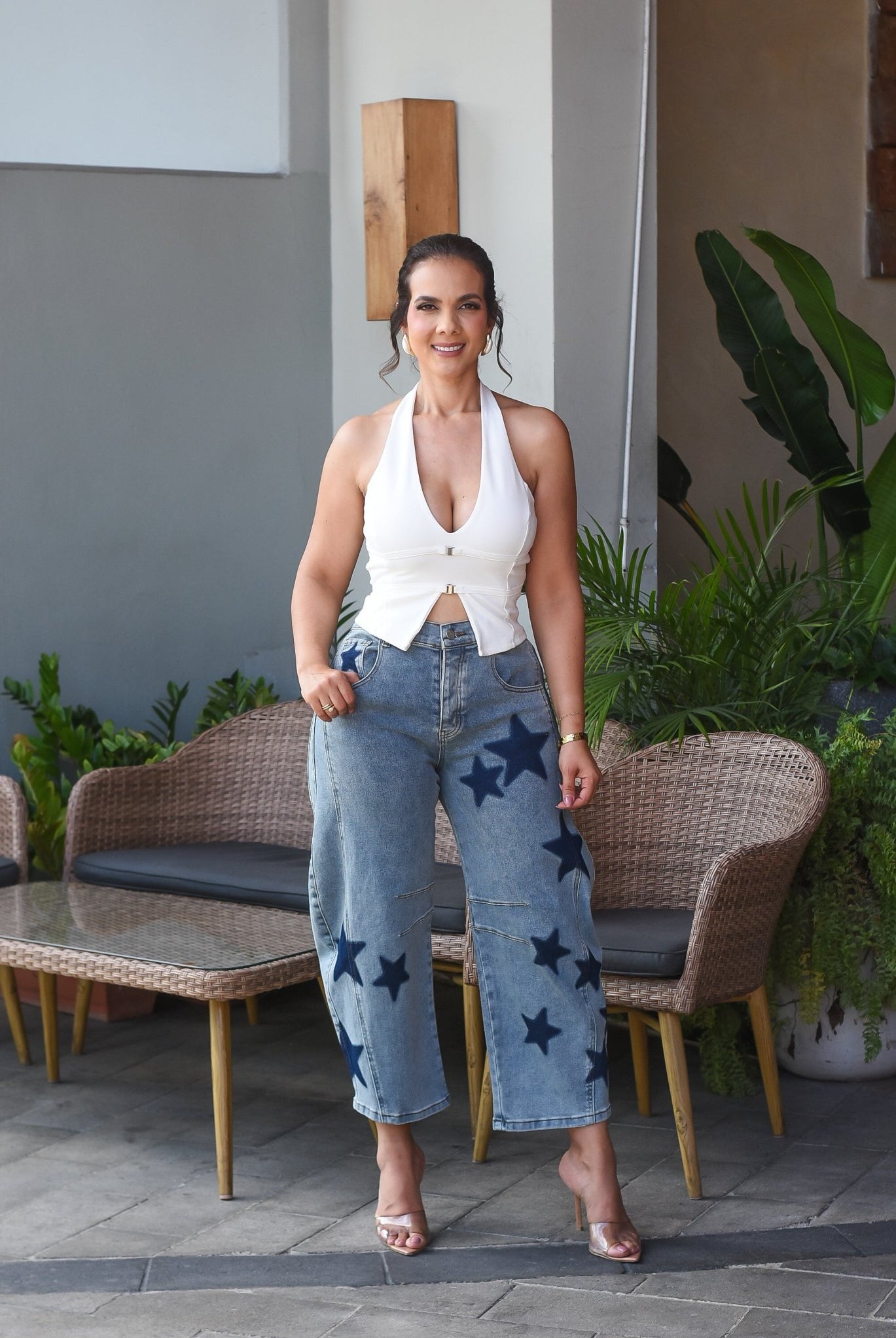 The Pretty Denim Star Jeans - Bonitafashionrd