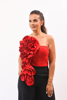 My Lovely Crop Top Red - Bonitafashionrd