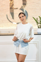 Sweater Dress Over Size Denim - Bonitafashionrd