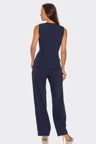 The Perfect Day Pant Set Vest - Bonitafashionrd