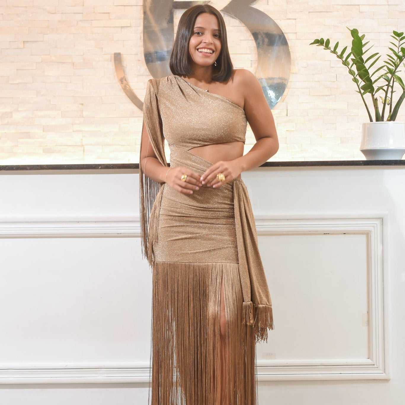 The Perfect Time Fringe Dress Brillo - Bonitafashionrd