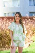 My Beauty Palm Blouse Green - Bonitafashionrd