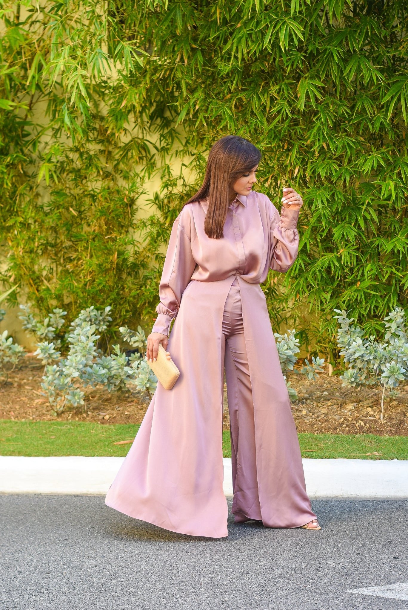 The First Look Pant Set Old Pink - Bonitafashionrd