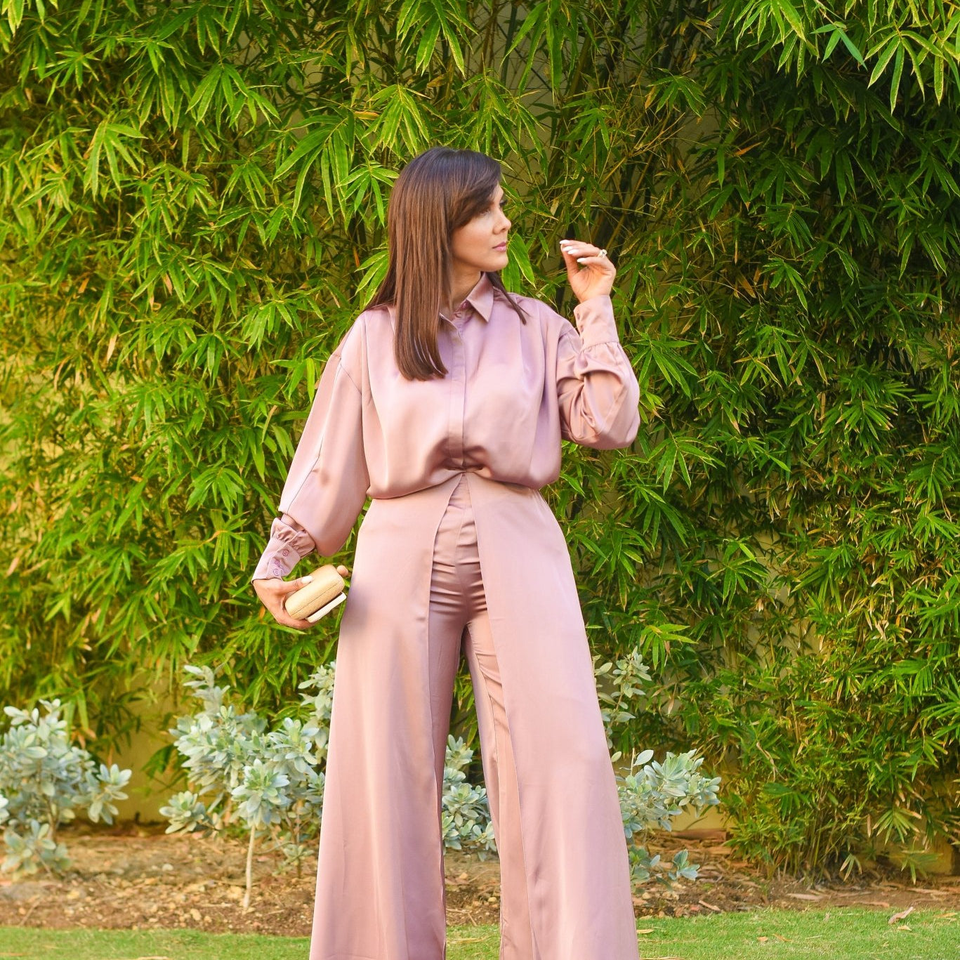The First Look Pant Set Old Pink - Bonitafashionrd