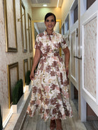 My Amazing Floral Dress Brown - Bonitafashionrd