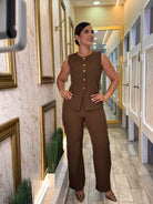 The Perfect Day Pant Set Vest - Bonitafashionrd