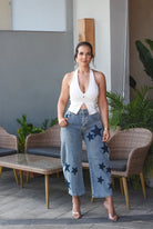 The Pretty Denim Star Jeans - Bonitafashionrd