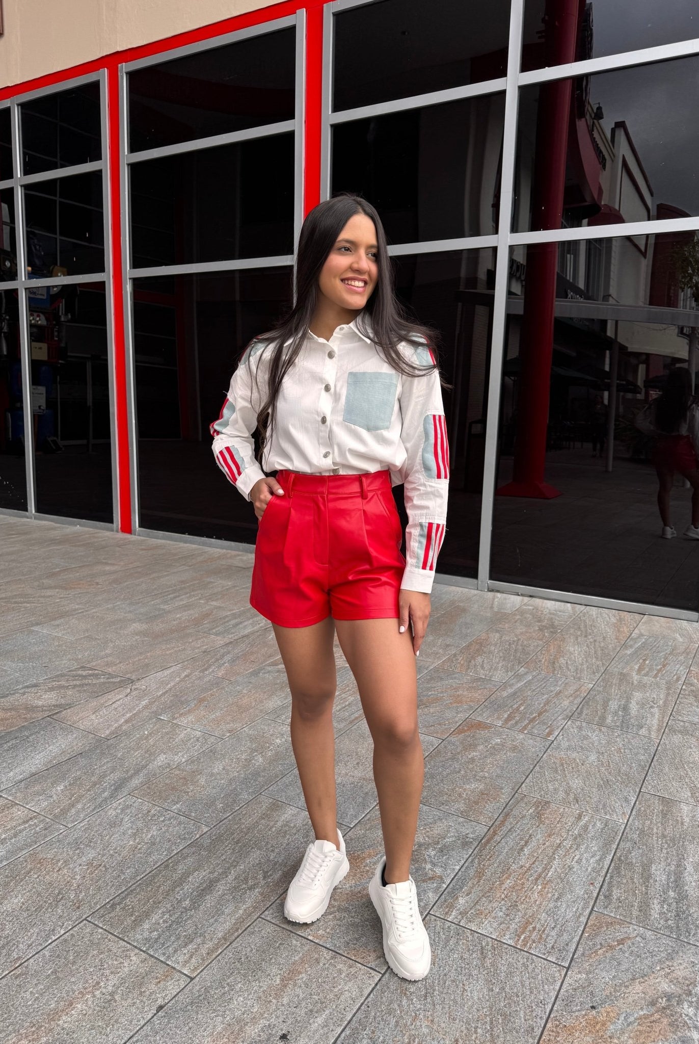 My Lovely Leather Short Red - Bonitafashionrd