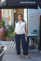 Casual pant navy - Bonitafashionrd Pants