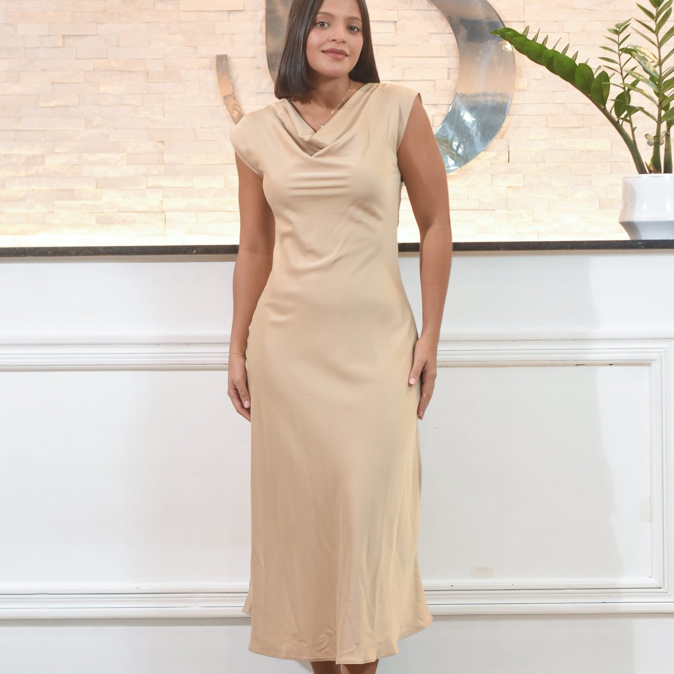 Time To Get Look Silk Dress - Bonitafashionrd
