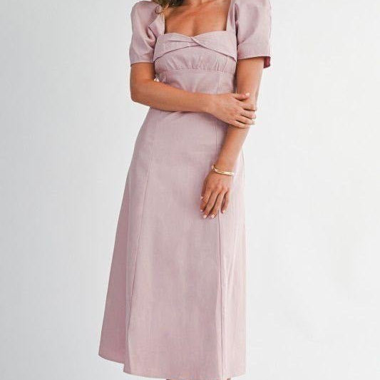 The Golden Holiday Midi Dress - Bonitafashionrd