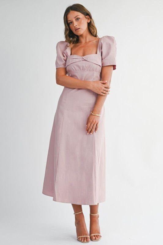 The Golden Holiday Midi Dress - Bonitafashionrd