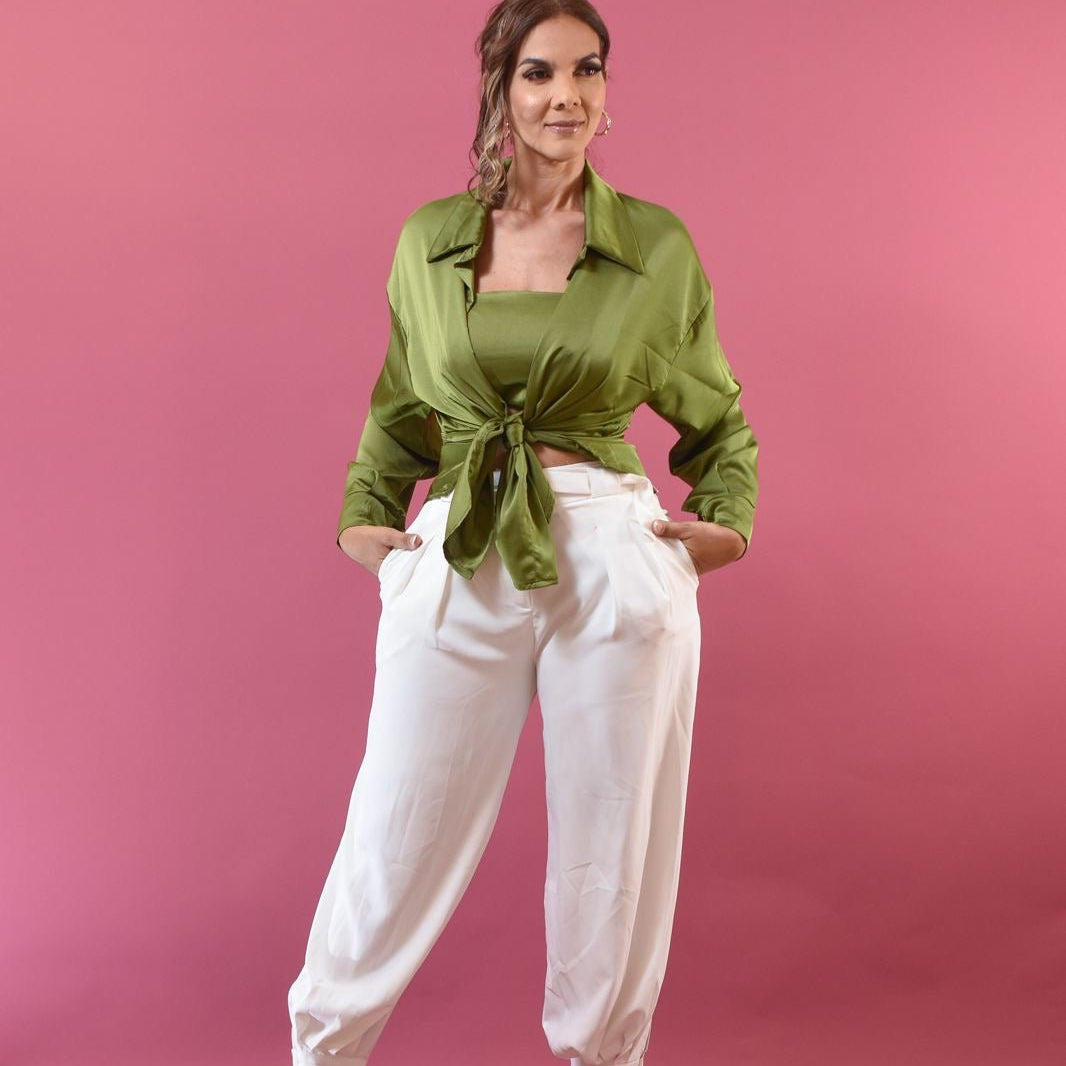 My Fashion Shirt + Crop Top - Bonitafashionrd