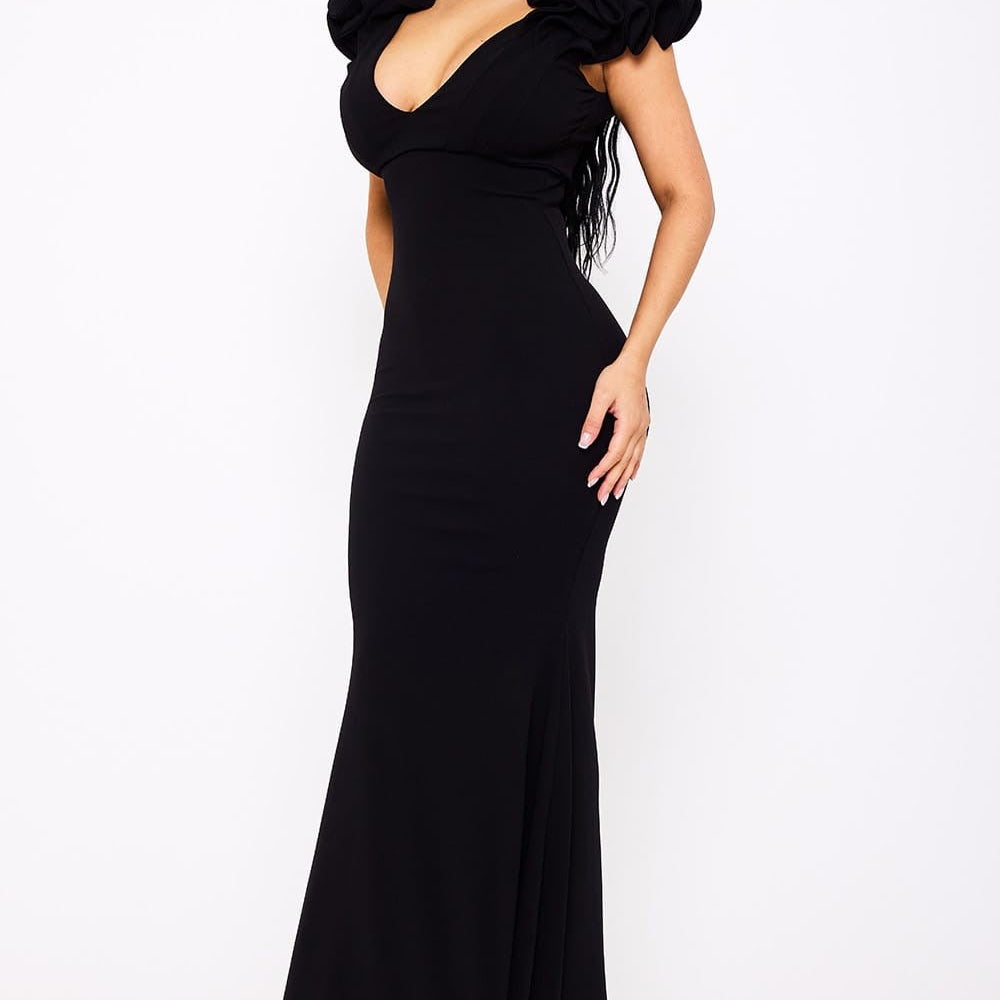 The Perfect Time Maxi Dress Rufle - Bonitafashionrd