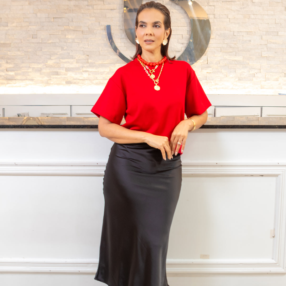 Classic Beauty Silk Skirt