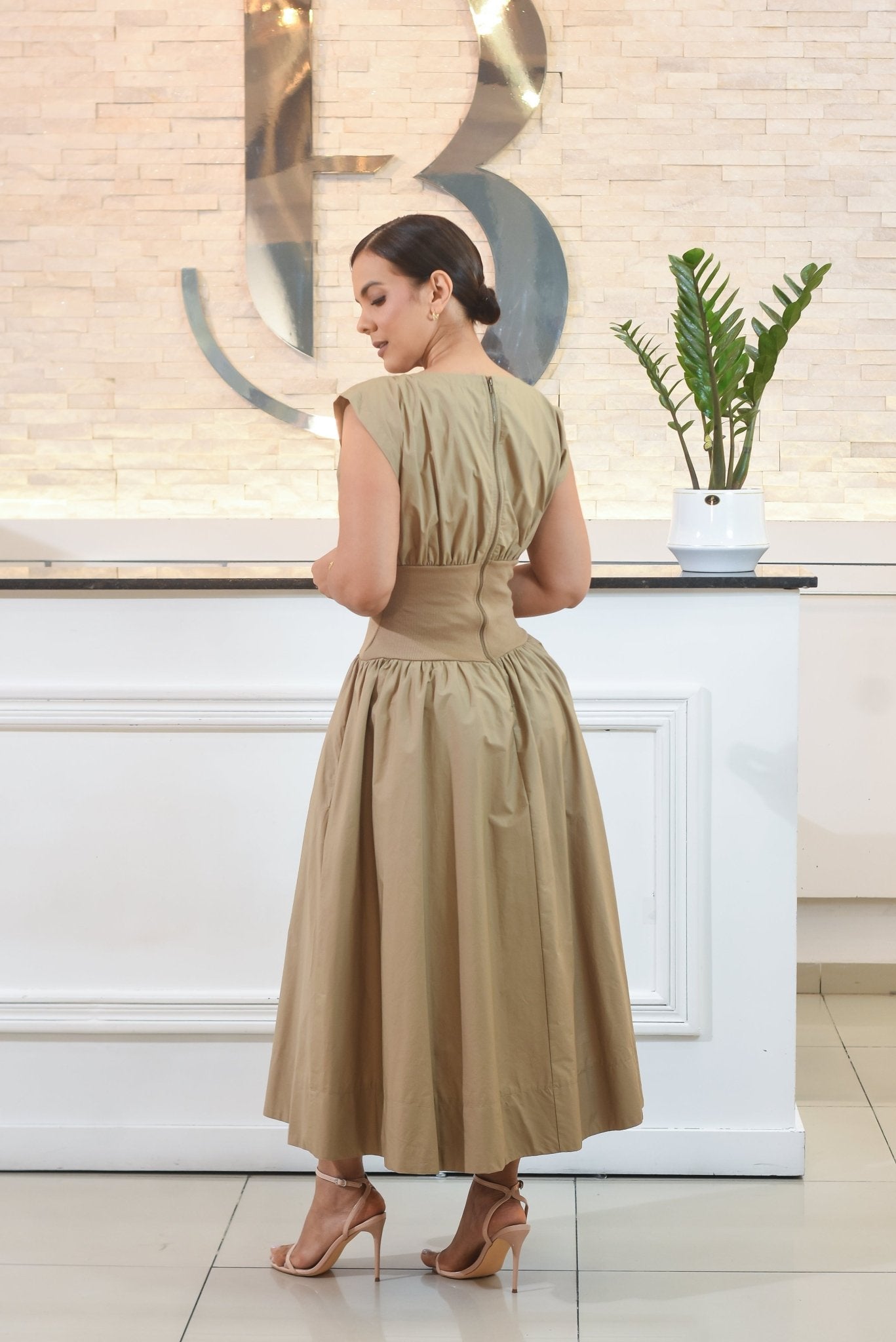 Get The Look Dress Elastic Cintu - Bonitafashionrd