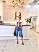 xoxo style t-shirt - Bonitafashionrd Sweater