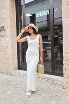 I love my white floral dress - Bonitafashionrd Dress