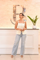 My straight - leg zircon jeans - Bonitafashionrd Jeans