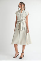 The Pretty Line Midi Dress - Bonitafashionrd