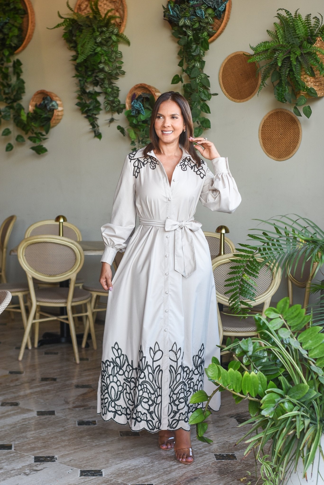 Thread flower dress - Bonitafashionrd Maxi dress