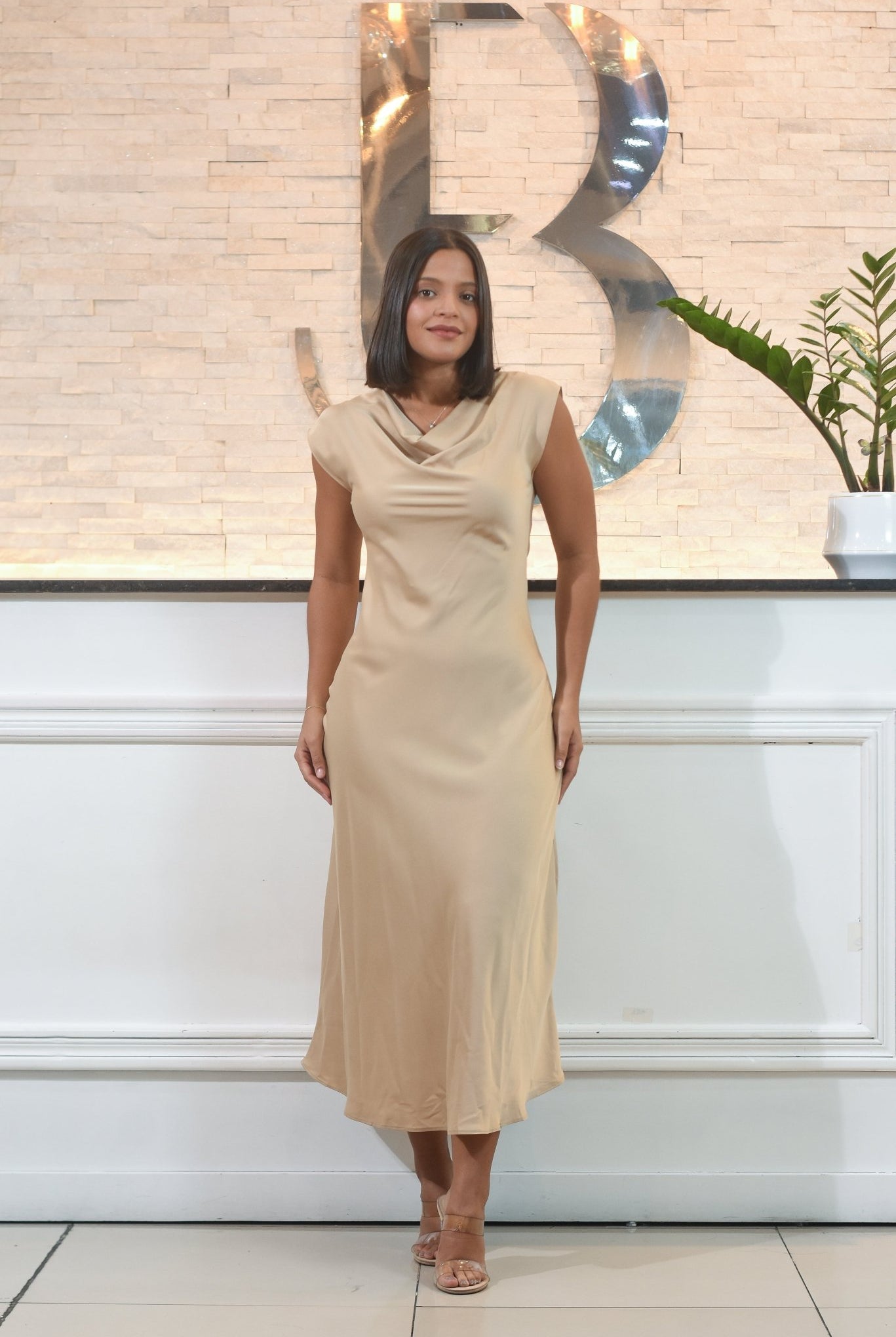 Time To Get Look Silk Dress - Bonitafashionrd