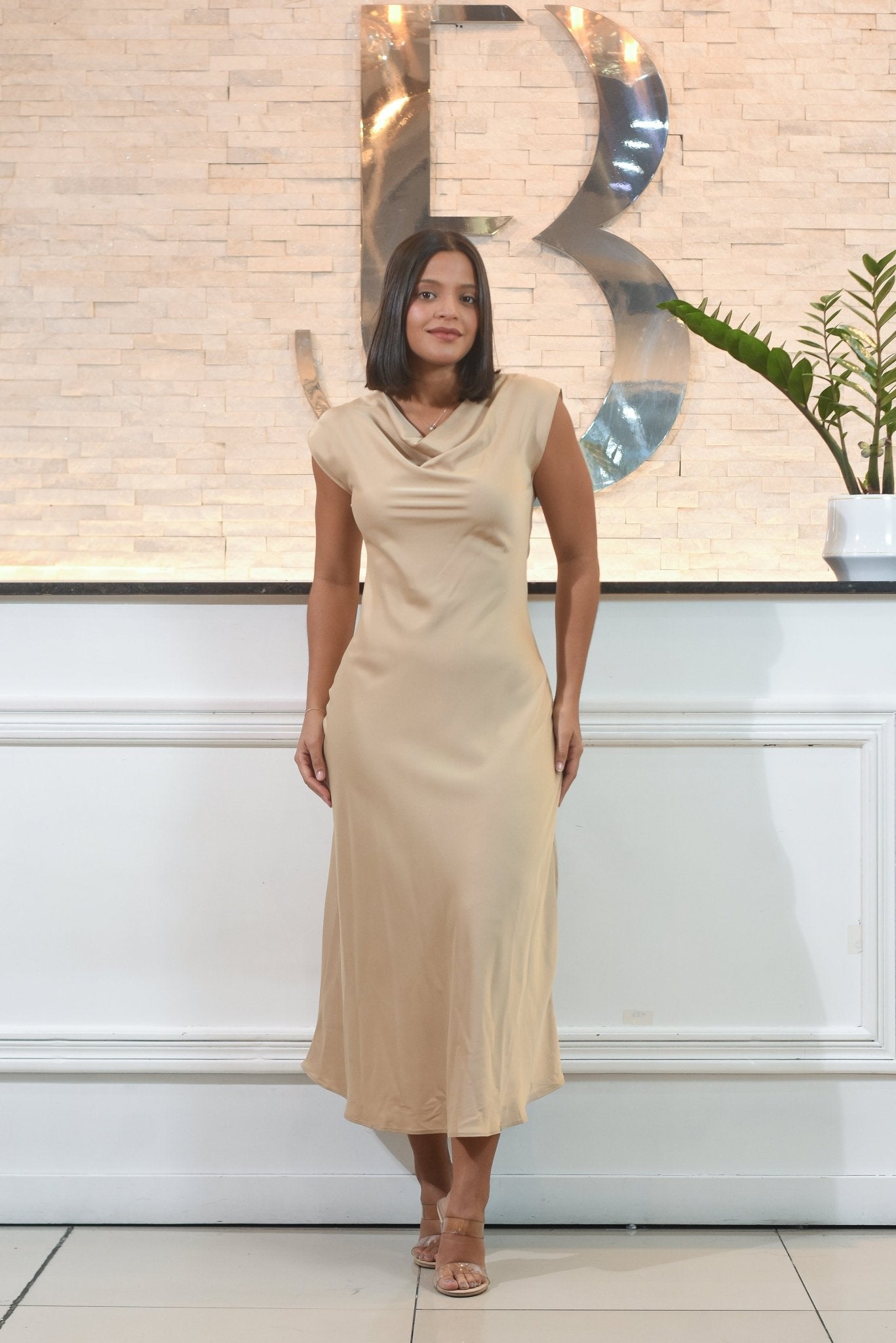 Time To Get Look Silk Dress - Bonitafashionrd