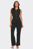 The Perfect Day Pant Set Vest - Bonitafashionrd