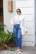 Charming organza blouse - Bonitafashionrd Blouse