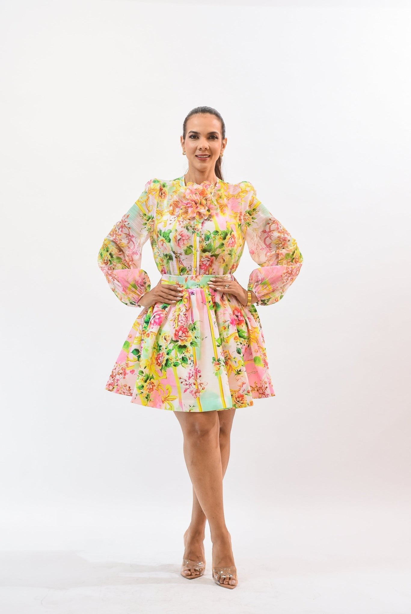 Elegantly Flowers Skirt Set - Bonitafashionrd