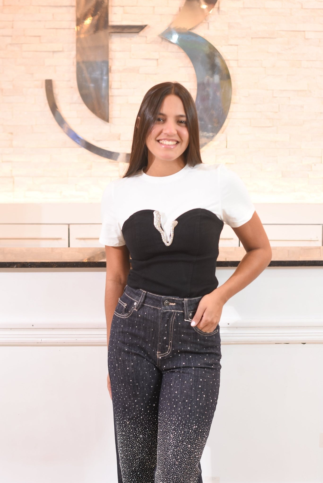 The Amazing Glitter Denim jeans Pant - Bonitafashionrd