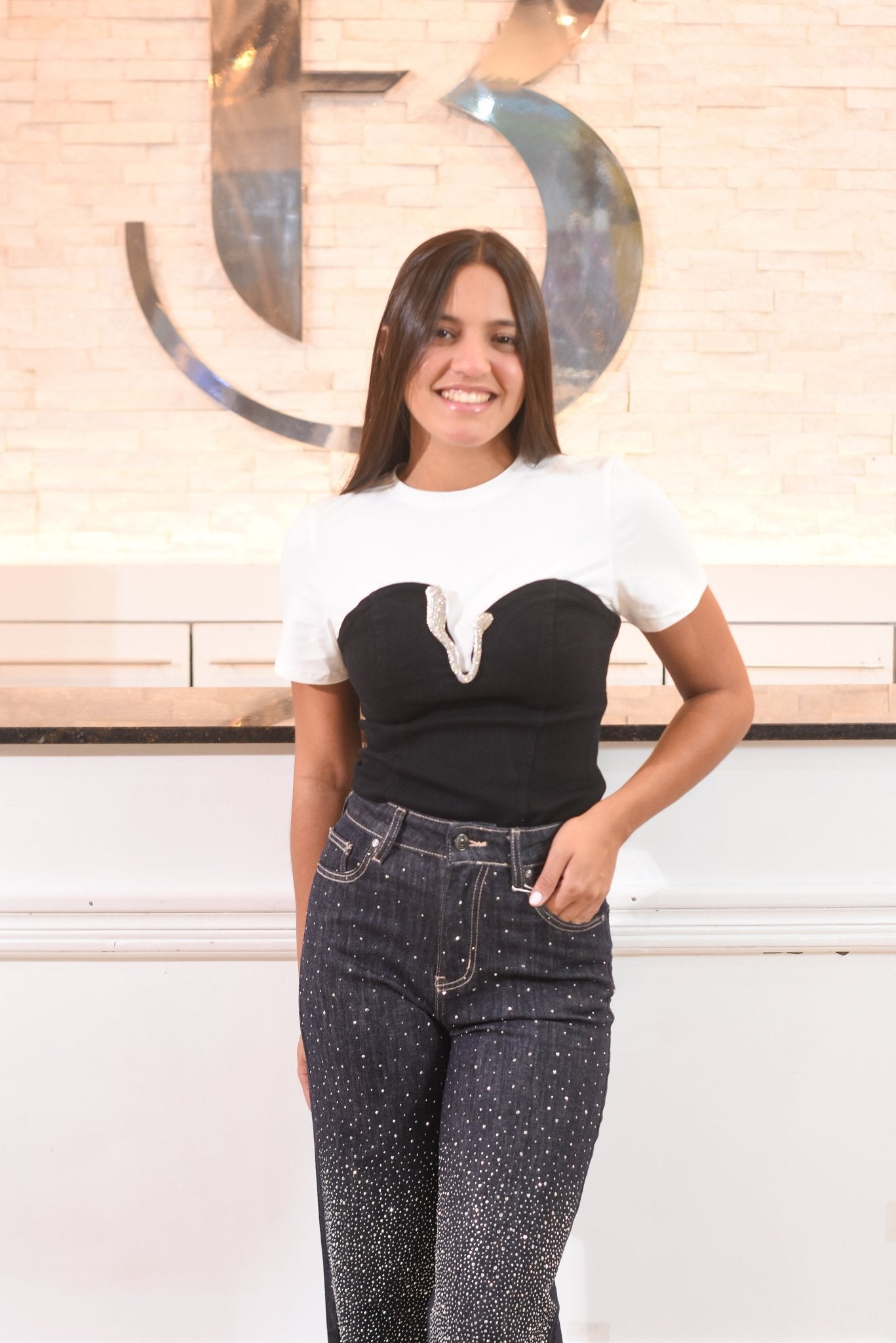 The Amazing Glitter Denim jeans Pant - Bonitafashionrd