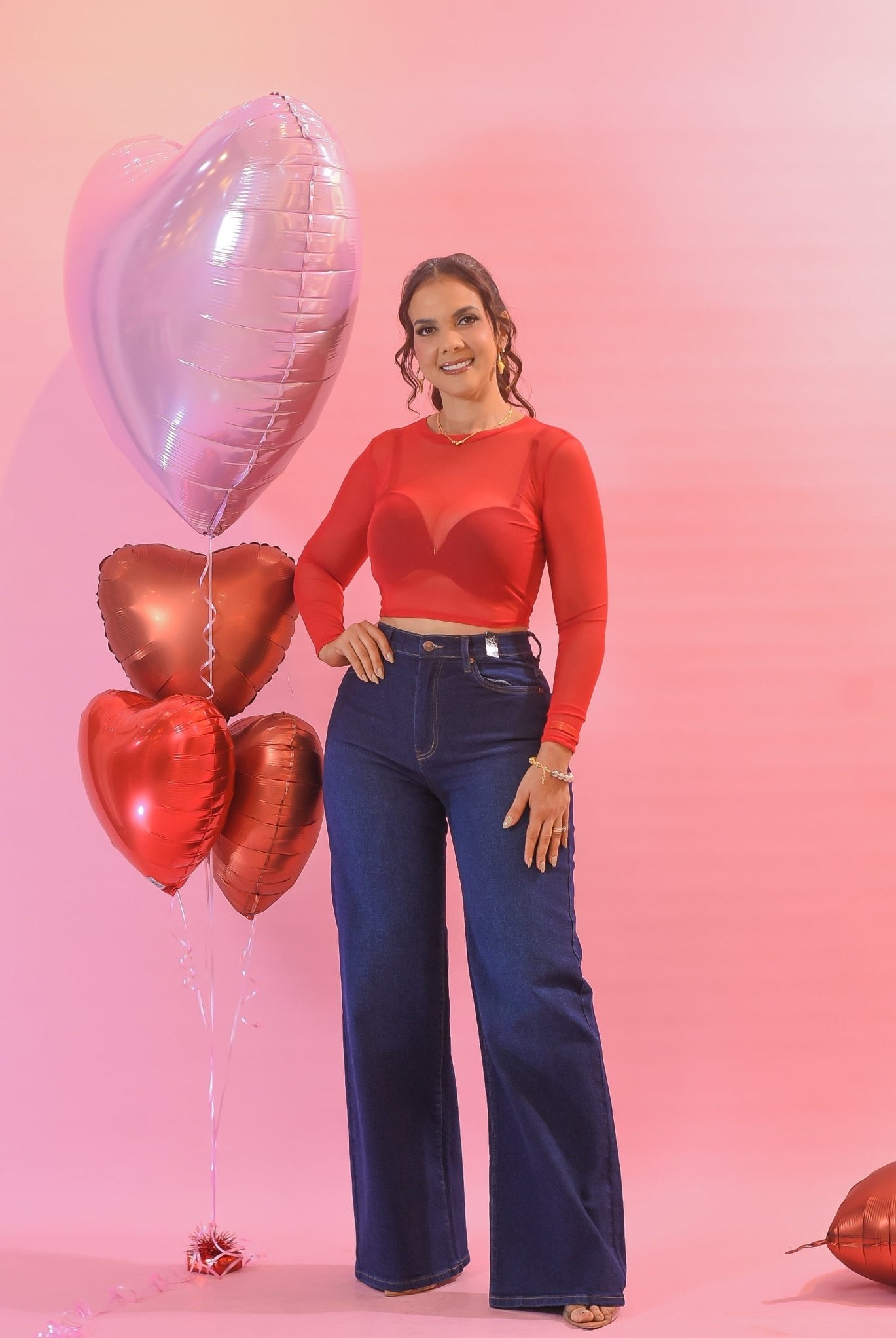 The Basic Crop Top Red - Bonitafashionrd