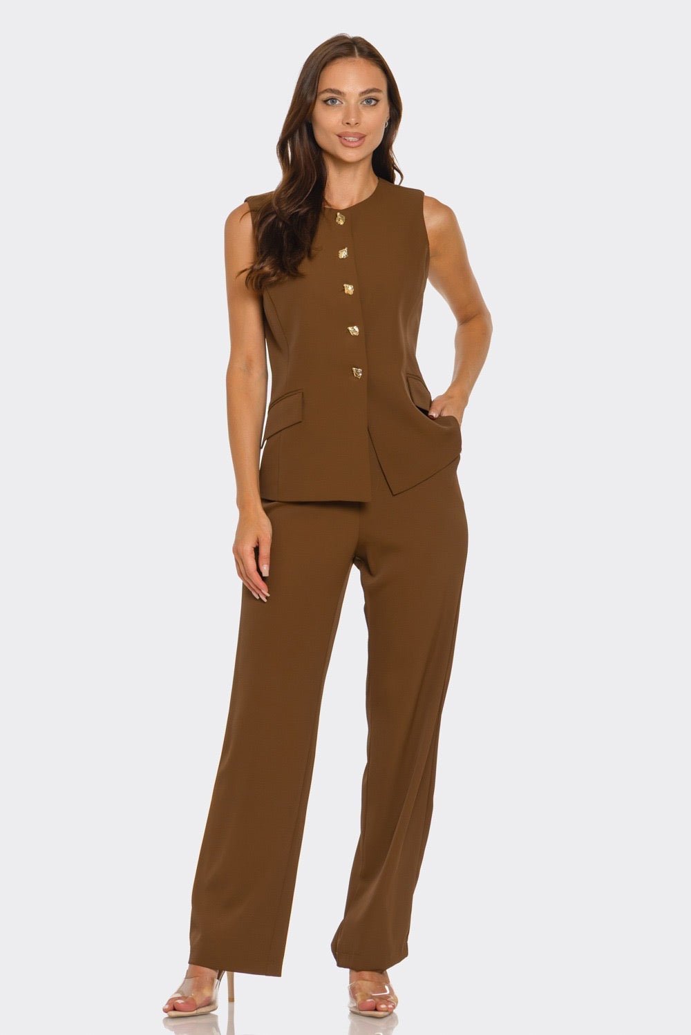 The Perfect Day Pant Set Vest - Bonitafashionrd