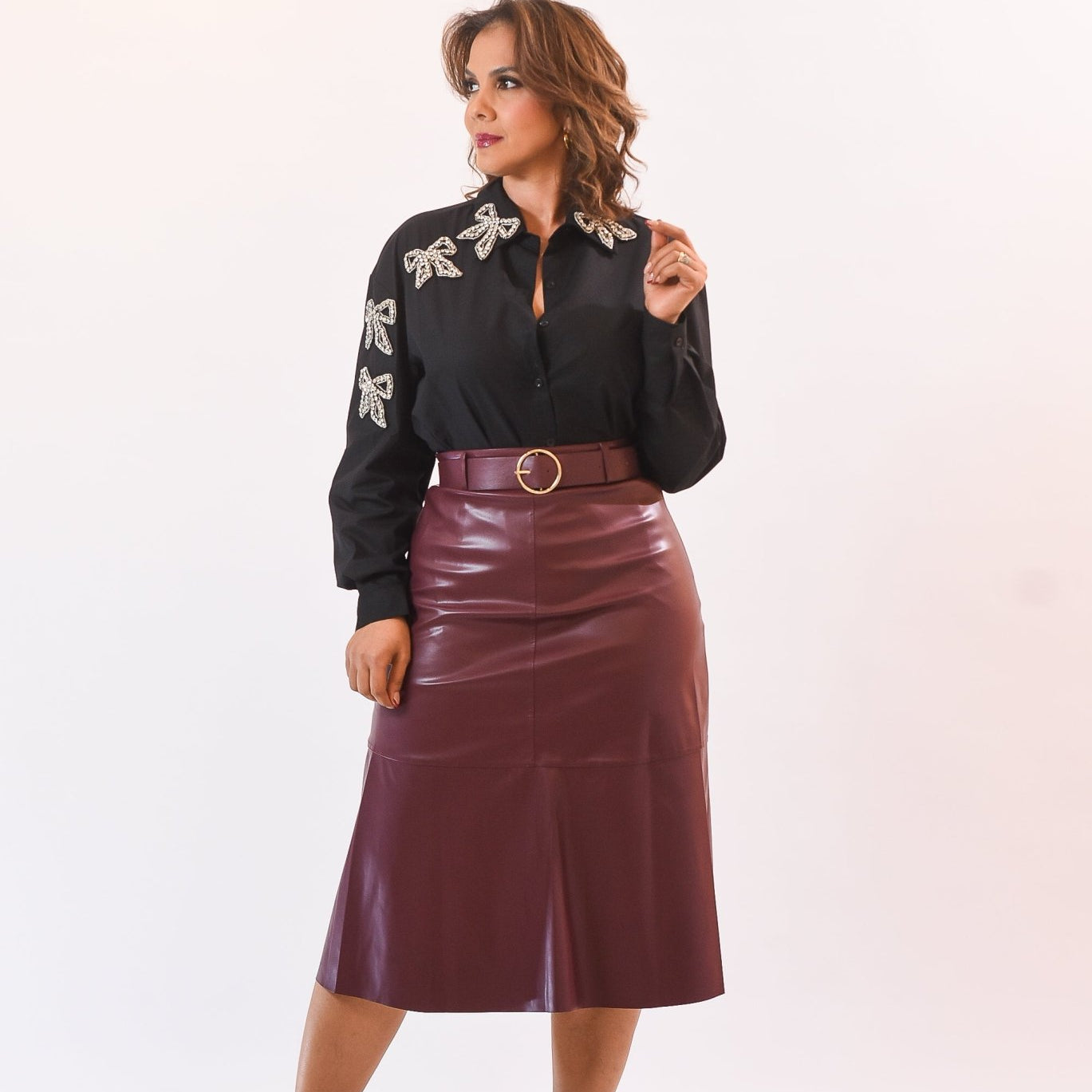 A Beauty Leather Skirt - Bonitafashionrd