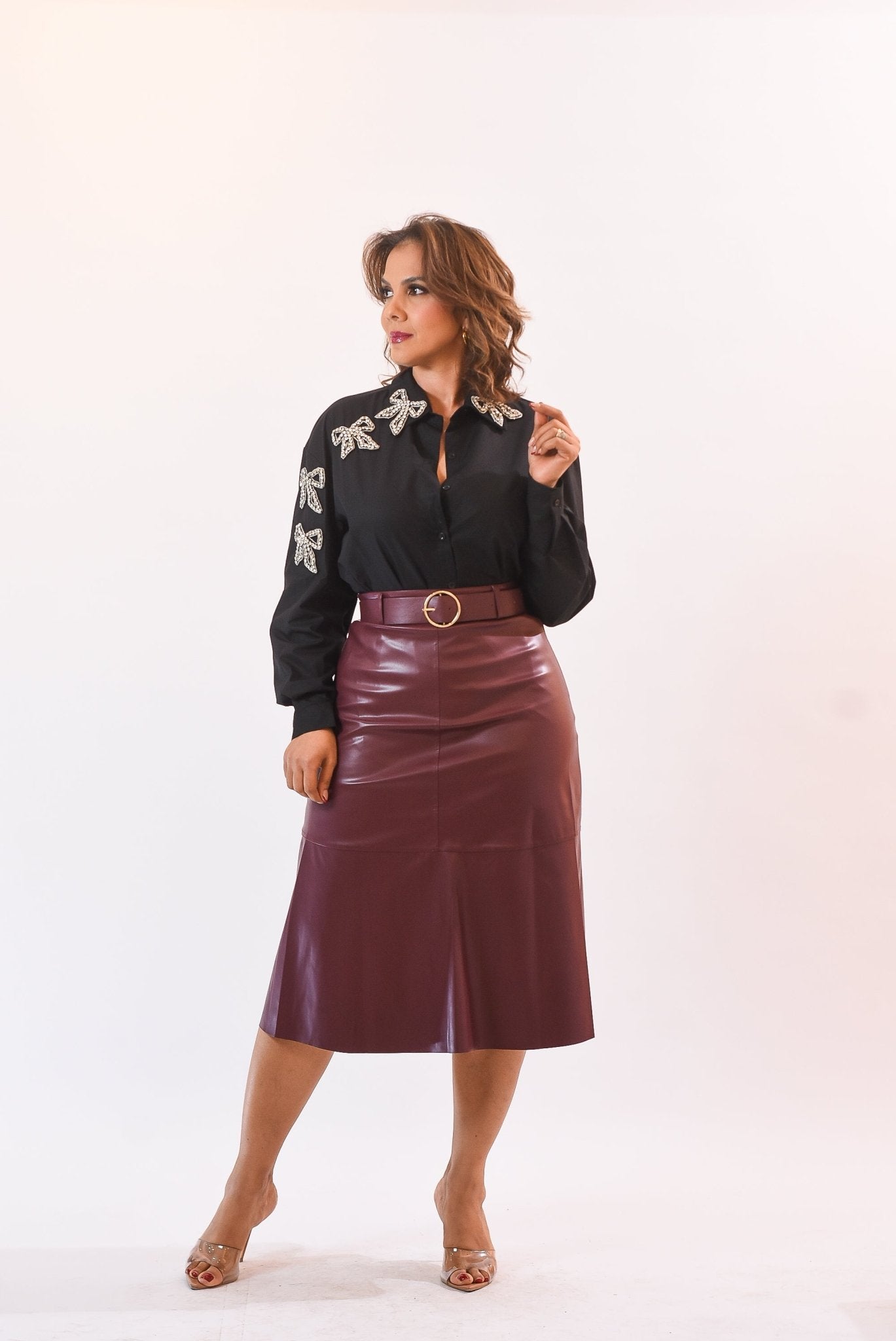 A Beauty Leather Skirt - Bonitafashionrd