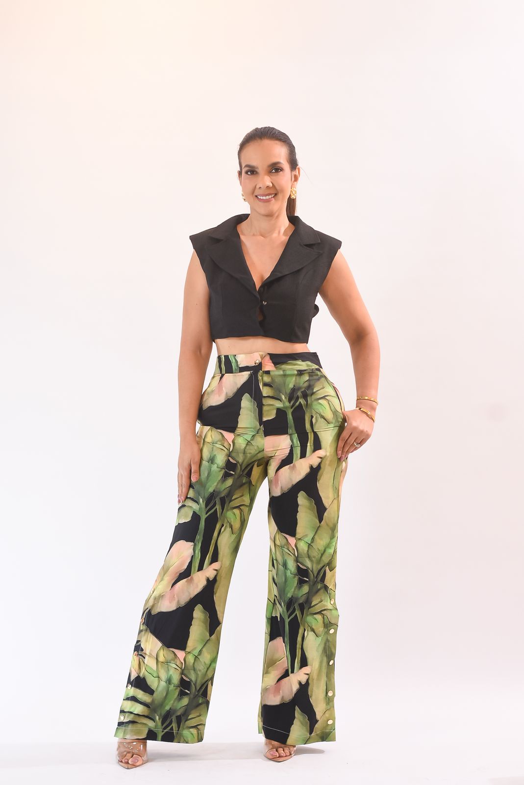 Special Palm Pants Green - Bonitafashionrd