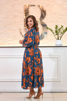 Your Nice Flawers Orange Dress - Bonitafashionrd