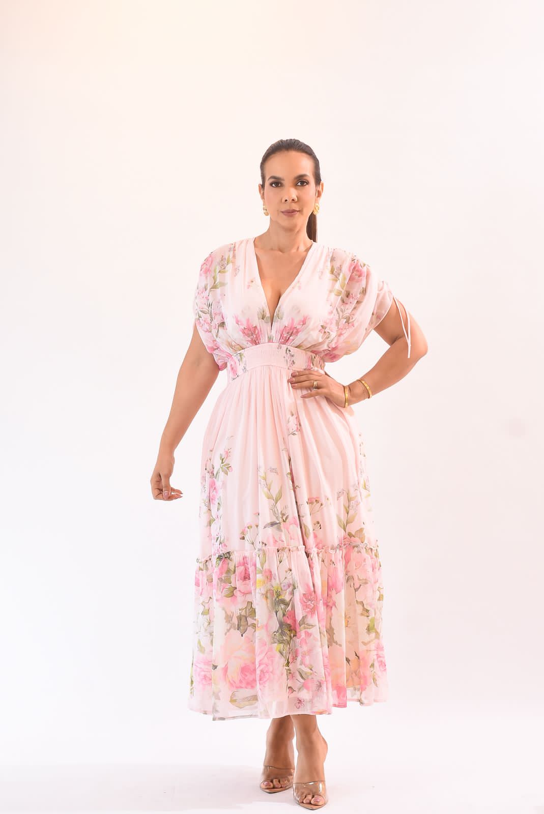 Special Floral Dress Pink - Bonitafashionrd