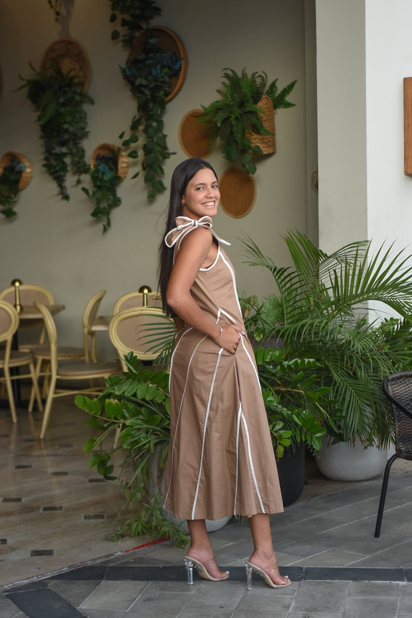 Totally Cute Line Dress - Bonitafashionrd