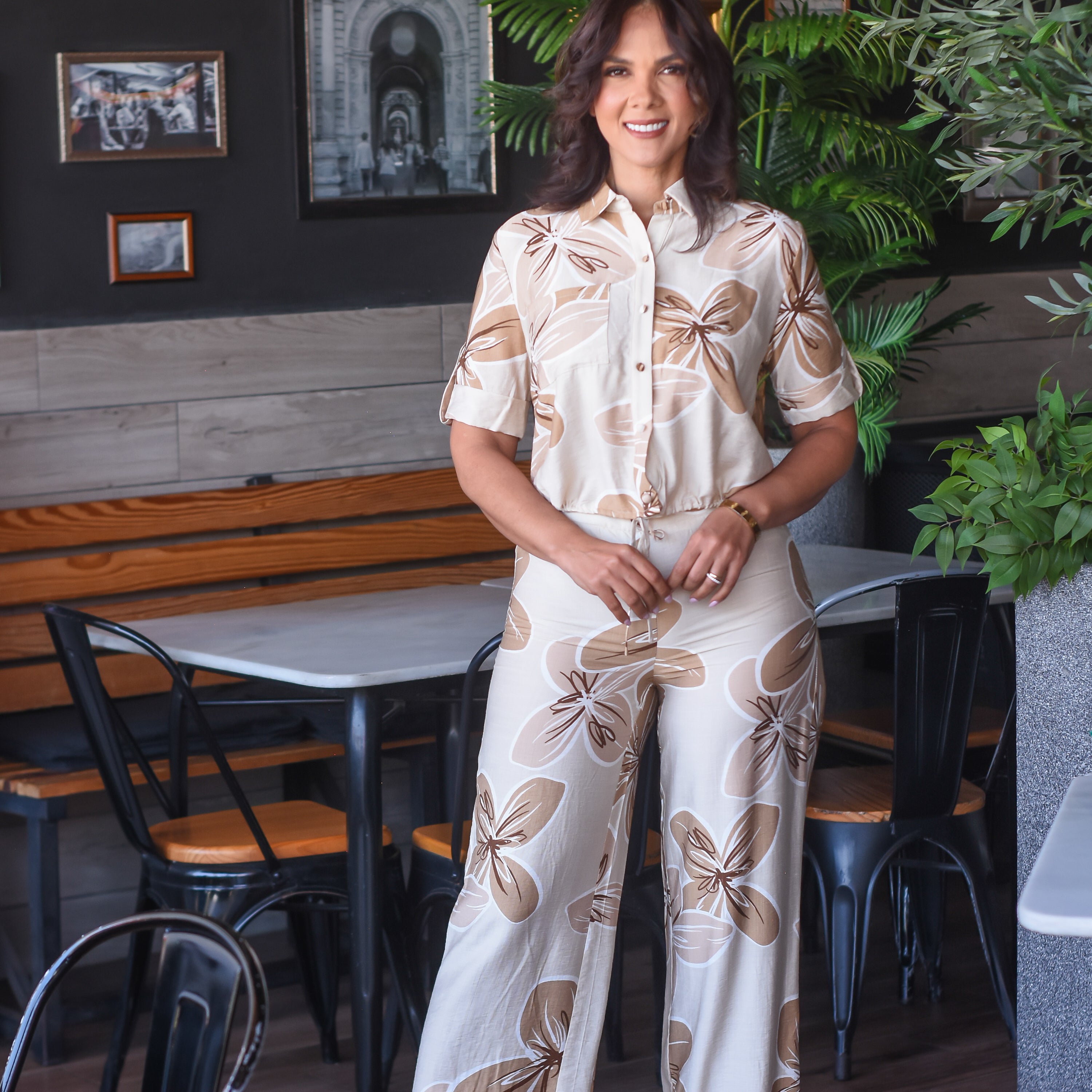 Just The Best Palms Pants Set