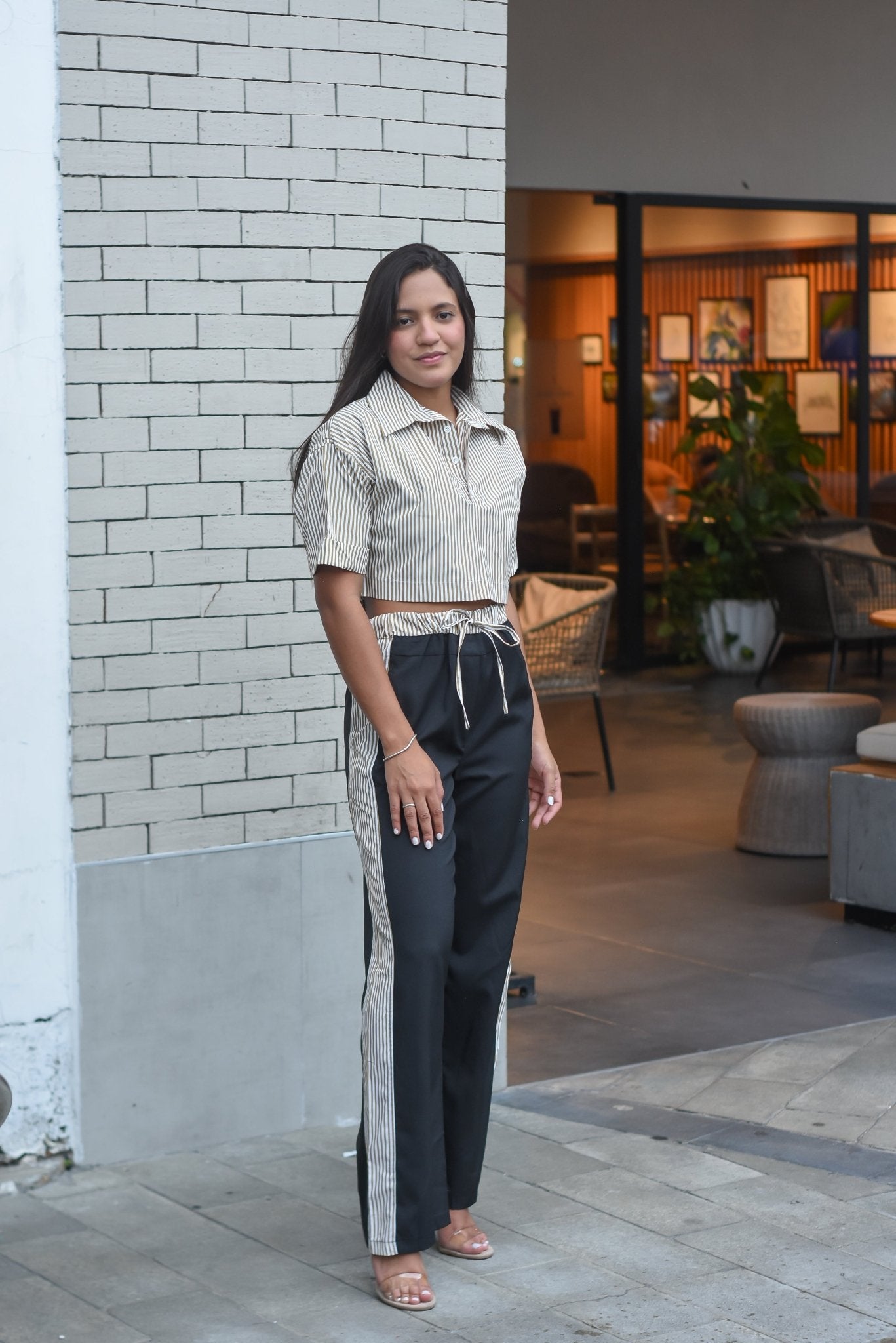 Totally Cute Pants Set Stripes - Bonitafashionrd