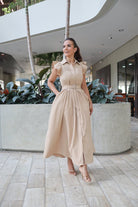 Essentially You Are Dress Beige - Bonitafashionrd